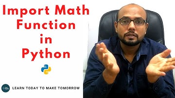#17 Python Tutorial for Beginners | Import Math Functions in Python | #mathfunctioninpython