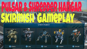 New Pulsar & Shredder Hangar In Skirmish - War Robots Gameplay