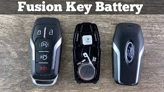 2013 - 2016 Ford Fusion Remote Key Fob Battery Change - How To Remove Replace Ranger Key Batteries