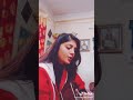 Ashmita Adhikari singing on TikTok