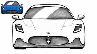 How to Draw a Maserati MC20 🔥 | Easy Step-by-Step Supercar Drawing Tutorial How To Draw A Maserati