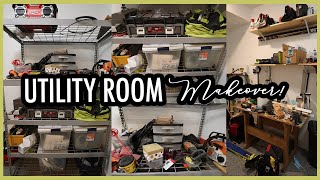 John Deere Room Transformation! | Utility Room Organization!