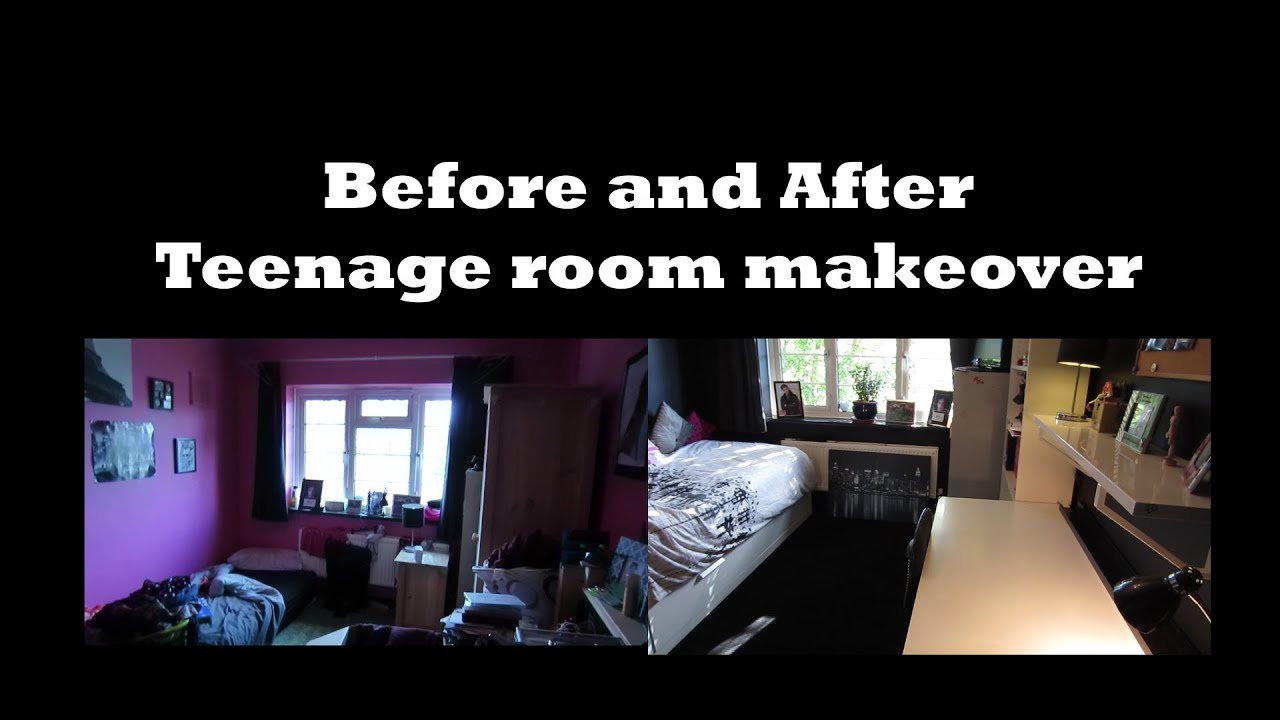 Teenage room makeover before and after - YouTube