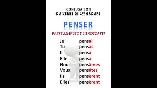 Penser Au Passé Simple De Lindicatif
