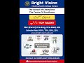 Top Talent Scholarship is LIVE at Bright Vision 🔥High achievers — this is your moment!
