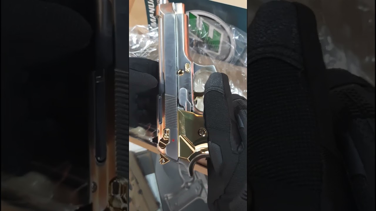 WE M92F ''Calico Jack'' Full Metal GBB Airsoft Tabanca Silver Gold