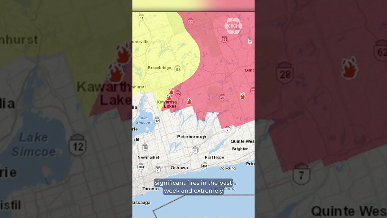 Fire Crews Battle Wildfire In Kawartha Lakes Ont 