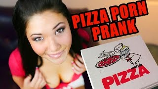 Porn Star pranks a real pizza guy!