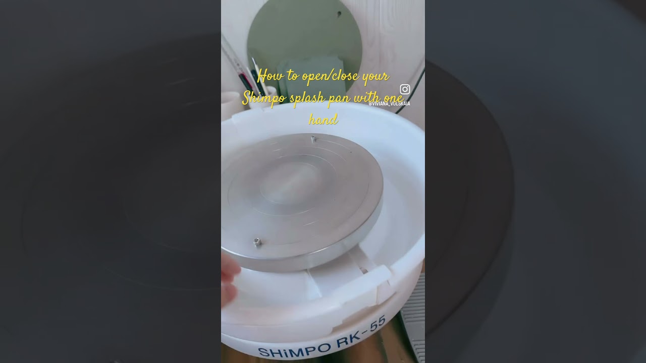 Watch How to open/close Shimpo Lite splash pan easily and with just one hand✋ #pottery #potterytips #india on YouTube Watch How to open/close Shimpo Lite splash pan easily and with just one hand✋ #pottery #potterytips #india on YouTube
