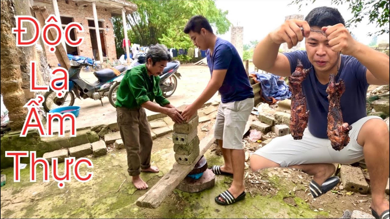 Bắt Được Chuột Khủng Bác Thông Chiêu Đãi Cháu Huy Món Chuột Nướng Lu Siêu Độc Lạ | HUY ANH TV