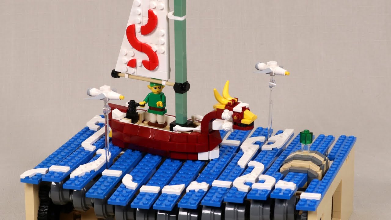 Zelda Wind Waker - LEGO Kinetic Sculpture -