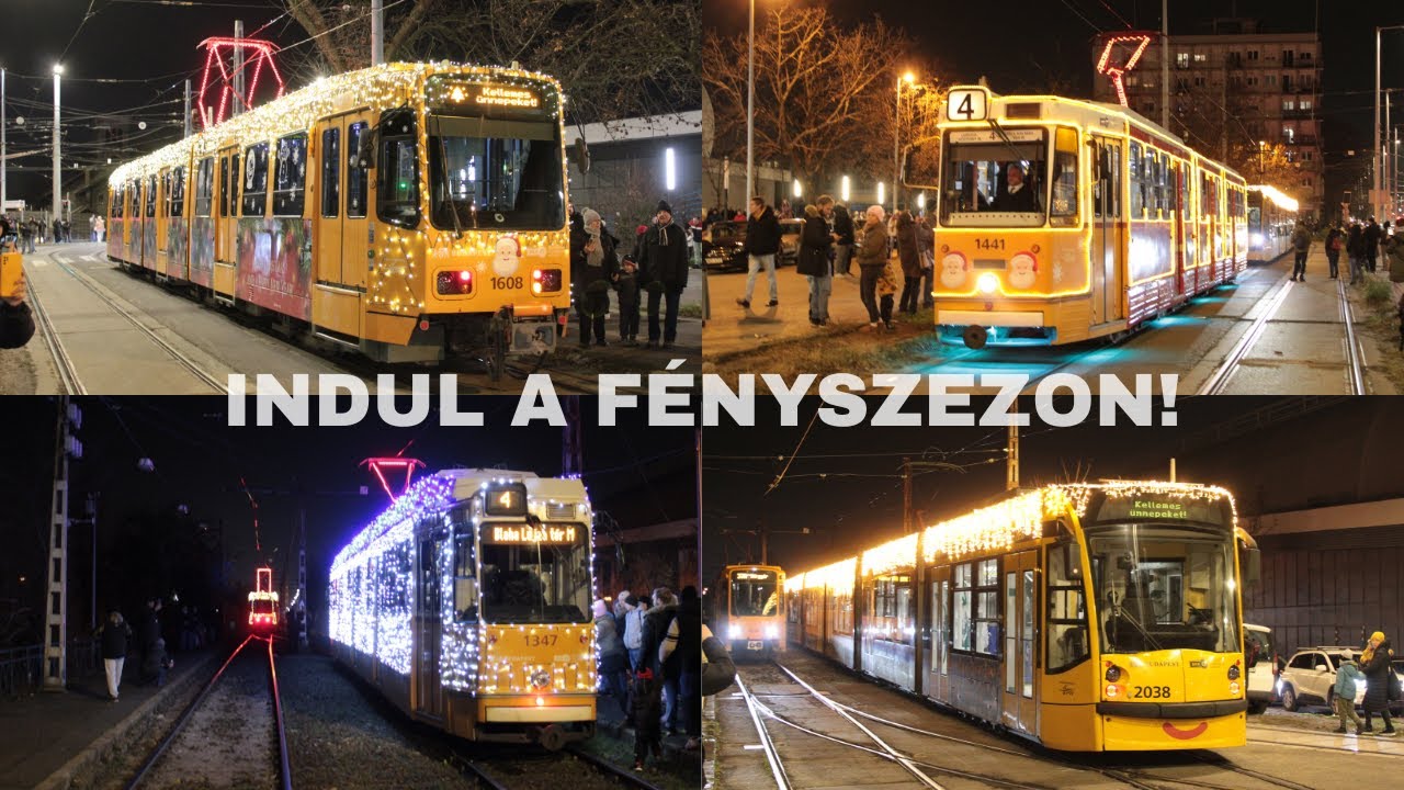 2025.11.28. Fényvillamosok Indulása a Hungária Kocsiszínből