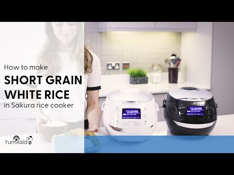 How To Cook Short Grain White Rice In The Sakura Multifunction Rice Cooker By Yum Asia