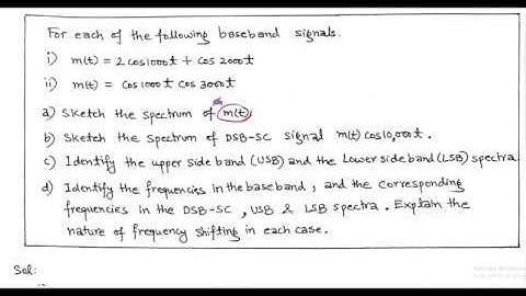 Numerical Problem: Analog Communication PART-2