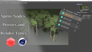 How Sprite Nodes and Proxies Affect Render Times in Redshift for CInema 4D