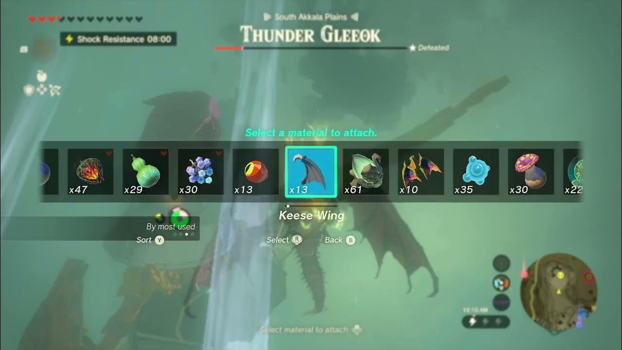 Fuse keese wings to defeat Thunder Gleeok