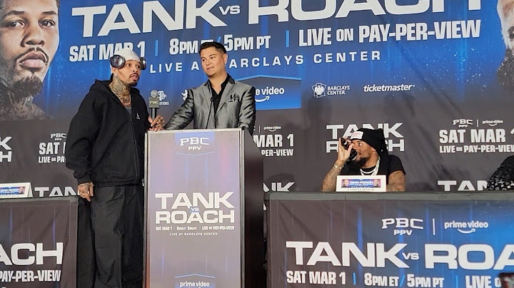 GERVONTA DAVIS VS LAMONT ROACH NYC PRESS CONFERENCE
