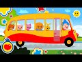 The wheels on the bus  nursery rhymes  kids songs  plim plim