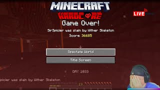 Minecraft Hardcore | End Raiding & Losing It All on Day 1033 😭