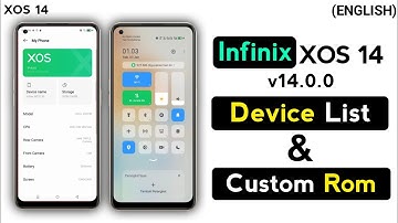 Infinix XOS 14  Features, Device List | Custom Rom | In English
