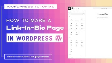 How to create a Link-In-Bio page using the default WordPress editor.