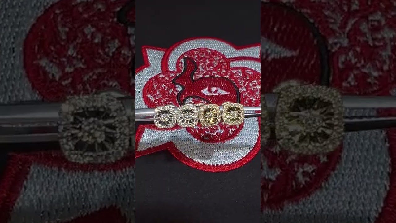 TraXNYC 14k Gold Diamond Stud Earrings. 