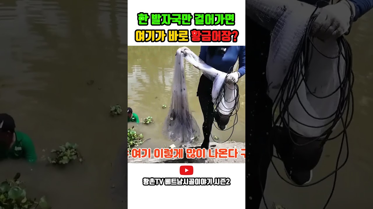 한 발자국만 걸어가면 여기가 바로 황금어장