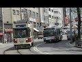 長崎電気軌道　正覚寺下・思案橋～西浜町　1系統　前面展望　2017 4