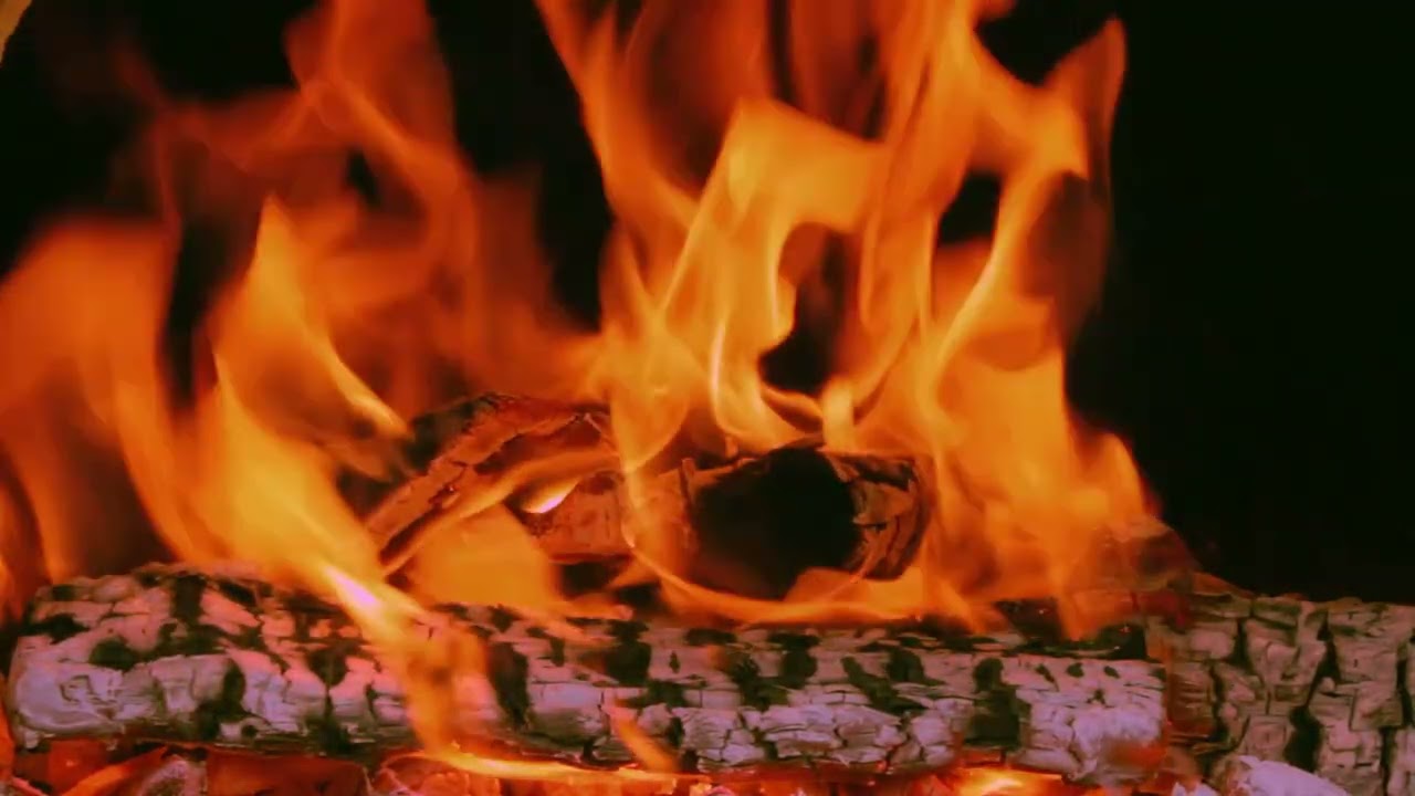 🔥 Suara Api Santai - PERAPIAN Terbaik dengan Bunyi Api Berderak Co" k Buat background Fireplace 4K