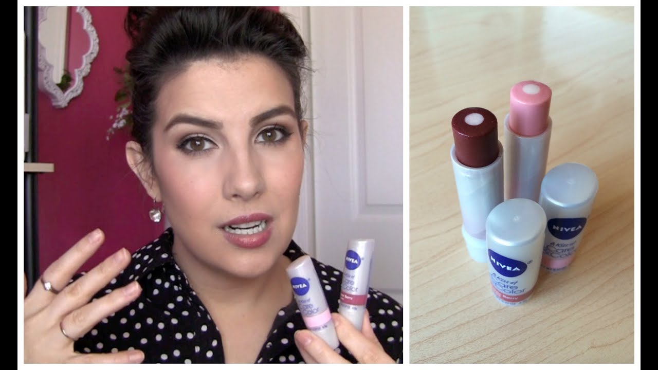 Nivea Kiss Of Care Color Lip Balm Review Youtube