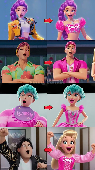 K-Pop Demon Hunters & BARBIE Singing 'Te teh té adu aduh' #2 #kpopdemonhunters