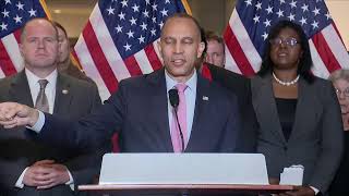 LIVE: U.S. Rep. Hakeem Jeffries, democratic leaders, and faith leaders press conference