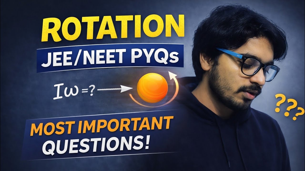 Rotation 3 | Jee mains| Neet |PYQ | Physics|/Er Amit Kumar Anand|