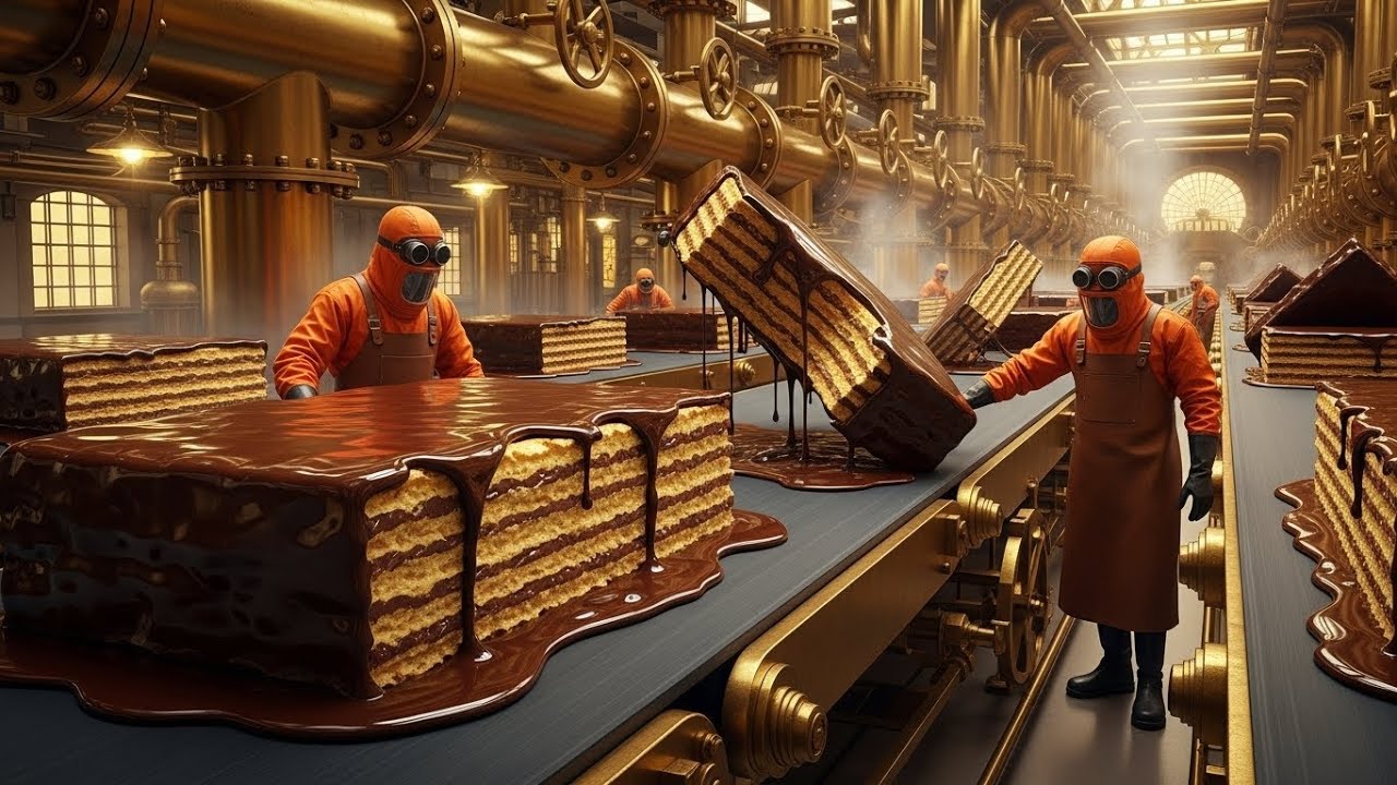 Inside a Chocolate Wafer Factory 🍫 | Real Manufacturing Process 