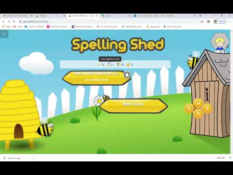 How to access spelling shed