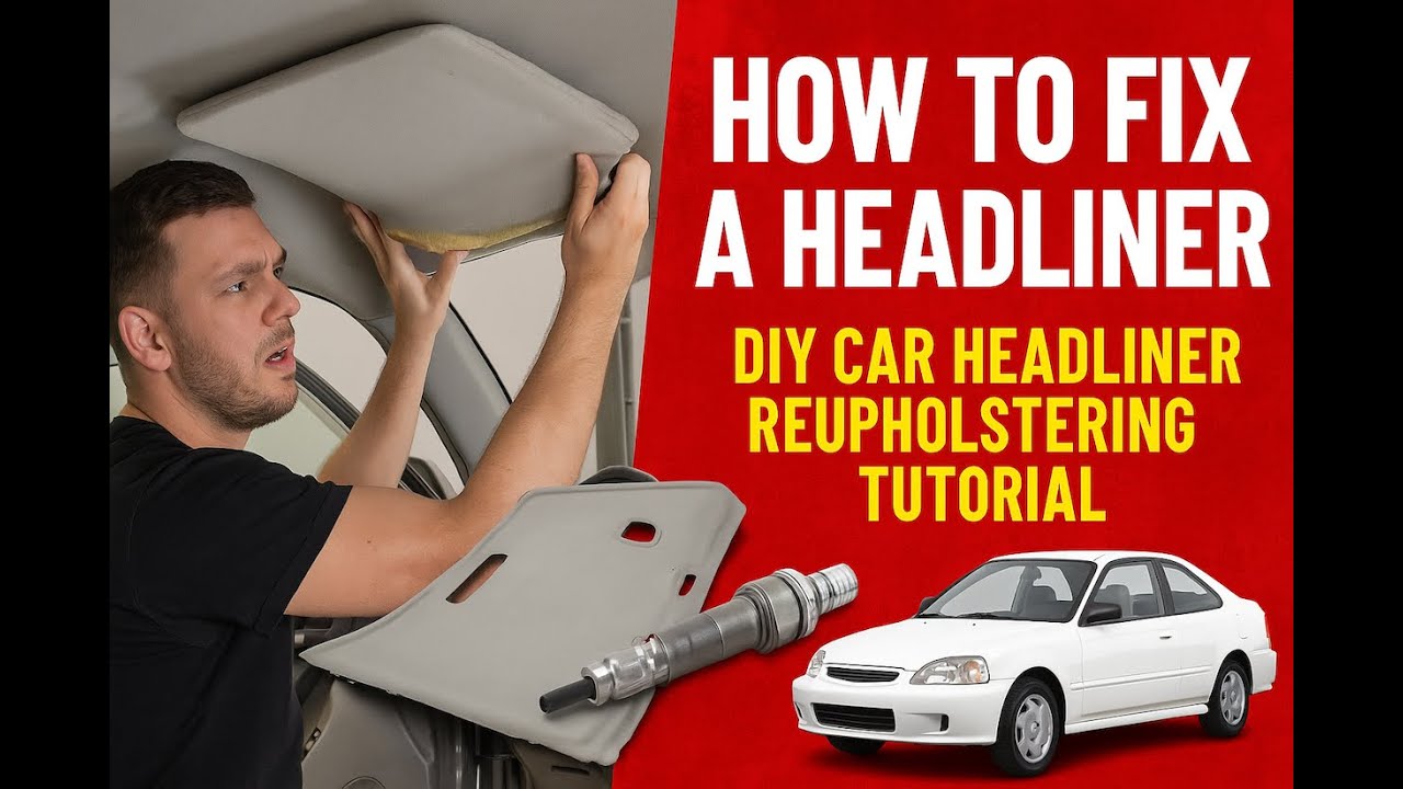 How to Fix a Headliner DIY Reupholstering YouTube