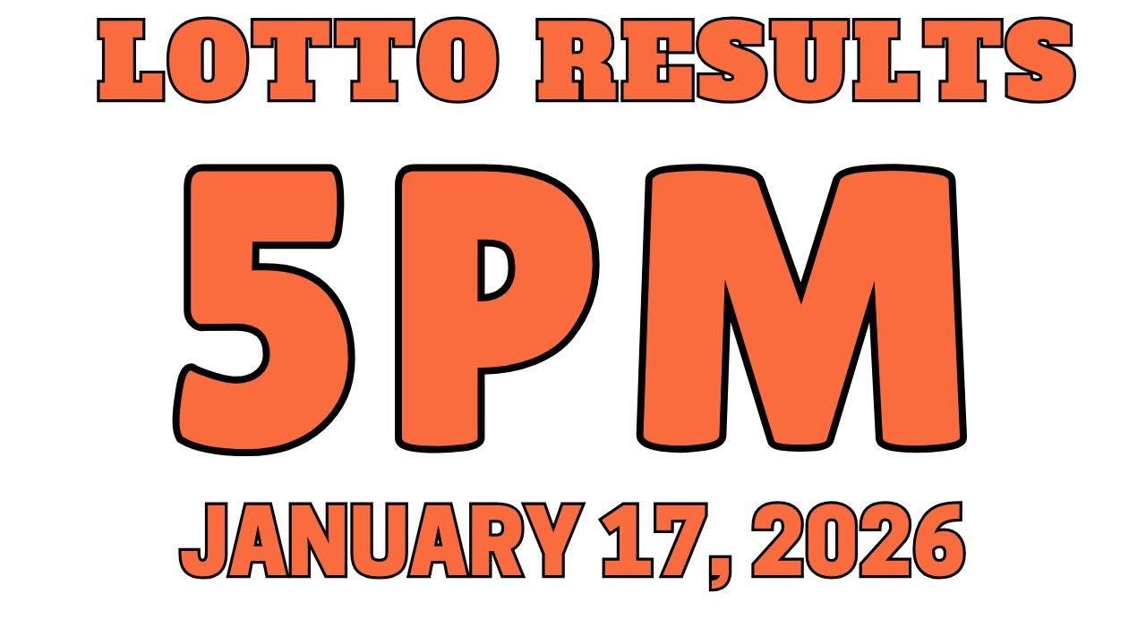 5PM - PCSO Lotto Live Draw - Results January 17, 2025