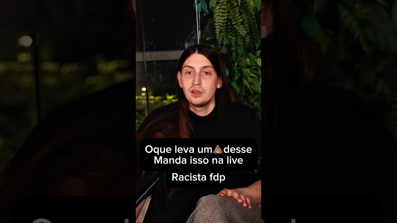 Mandaram um donete racista na live do felca 