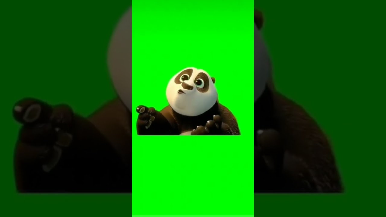 kumfu panda 3 meme green screen 