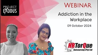 Addiction in the workplace Webinar - 09 Oct 24