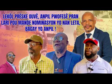 Lekòl prèske ouvè, anpil pwofesè pran lari pou mande nominasyon yo nan leta, bagay yo anpil !