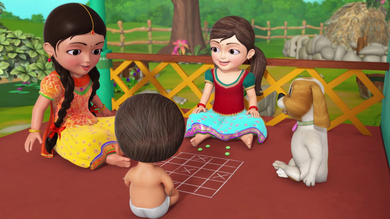 Ashta Chamma   The Indian Board Game  Telugu Rhymes for Children  Infobells