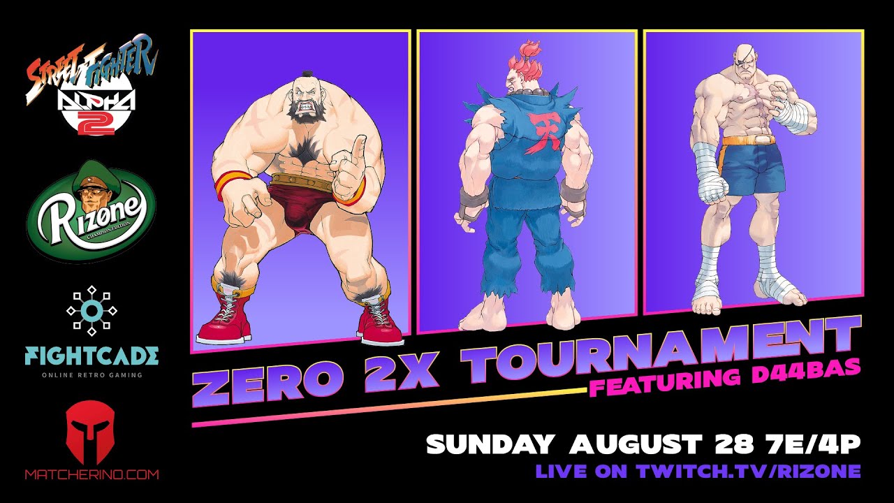 Zero 2X | Street Fighter Alpha 2 Tournament featuring ChoiBoy, CaliPower, Bas