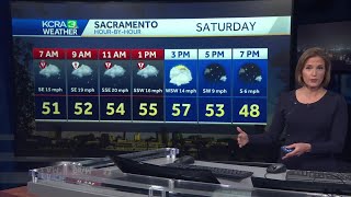 Northern California Hourly Forecast | Region-by-region look at rain and snow on Saturday