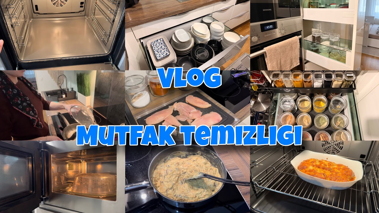 Mutfak Temizligi | Mutfak Dolap İci Düzeni | Kolay Fırın Temizligi | Neler Yaptım? | Pratik Yemek