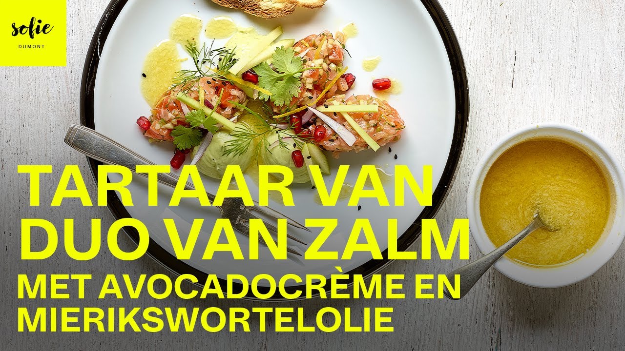 Frisse zalm tartaar met avocadocrème, mierikswortel & appel | Sofie Dumont