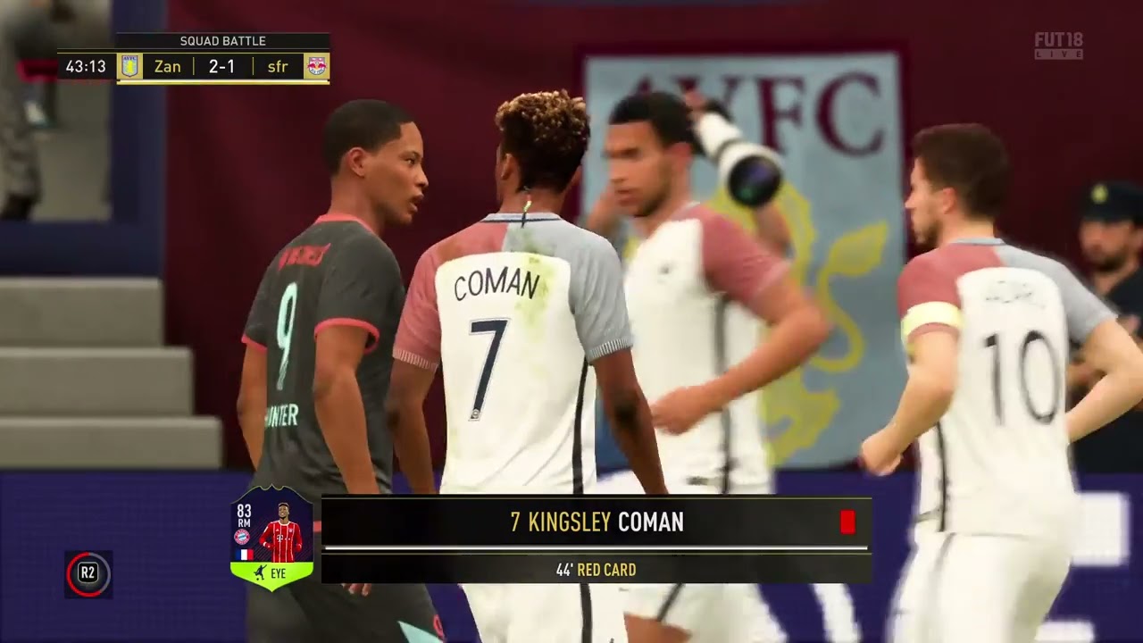 FIFA 18 red card glitch