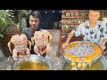 Amazing cooking skill | Countryside food cooking | Fry chicken, egg, pig intestine, fruit and cook