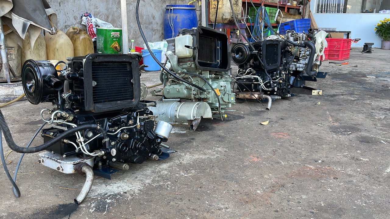 Lô Động Cơ 2 Máy Mitsubishi c45 Yanmar 2h66 Iseki 269 Alo 0972547272 Nông Cơ Nguyễn Văn Châu