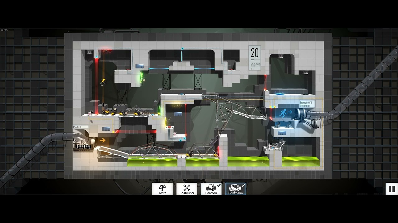Bridge Constructor Portal - Portal Proficiency - Level 20 - YouTube
